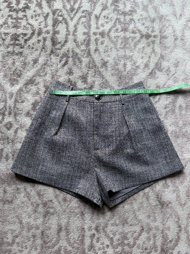 J.Ing Gray Metallic Tweed Shorts — image 6 of 7